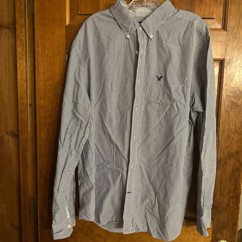 American Eagle Outfitters Men's Long Sleeve Button Up Shirt Classic Fit XXL